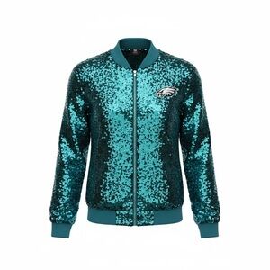 Women’s Philadelphia Midnight Green Sequin Jacket (213)